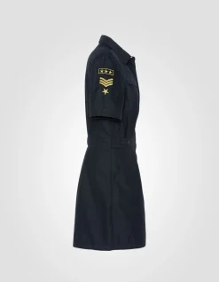 Robe army bleu marine badgée - MARINE