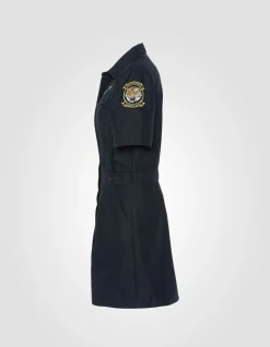 Robe army bleu marine badgée - MARINE