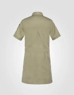 Robe army sage kaki badgée - SAGE KAKI