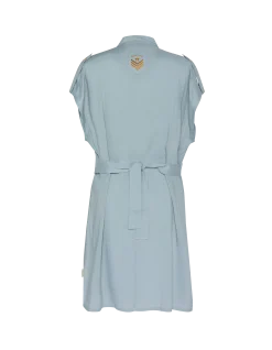 Robe bleu ciel sans manche army - BLEU CIEL