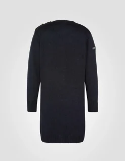 Robe pull bleu marine US NAVY, grande taille - MARINE