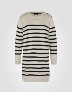 Robe pull naturel et bleu marine US NAVY, grande taille - NATUREL/MARINE