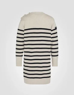 Robe pull naturel et bleu marine US NAVY, grande taille - NATUREL/MARINE