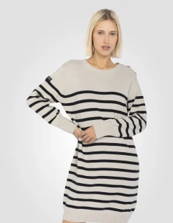 Robe pull naturel et bleu marine US NAVY - NATUREL/MARINE