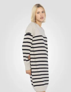 Robe pull naturel et bleu marine US NAVY - NATUREL/MARINE