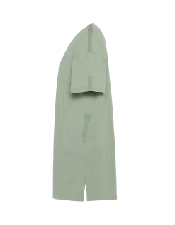 Robe t-shirt sage kaki effet délavé - SAGE KAKI