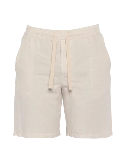 Short beige en lin mélangé - BEIGE