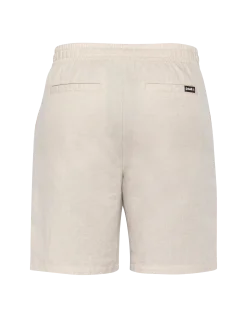 Short beige en lin mélangé - BEIGE