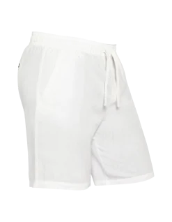 Short blanc en lin mélangé - BLANC