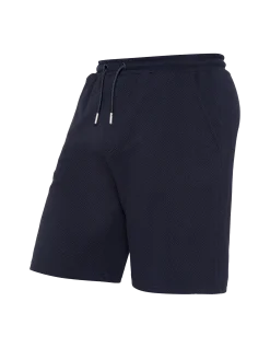 Short bleu marine effet gaufré - MARINE