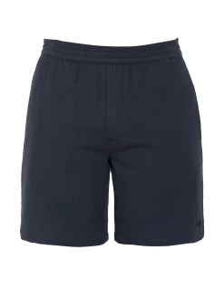 Short bleu marine en gaze de coton - MARINE