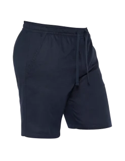 Short bleu marine en lin mélangé - MARINE
