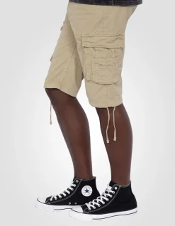 Short cargo beige clair multipoches - BEIGE CLAIR