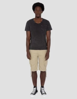 Short cargo beige clair multipoches - BEIGE CLAIR