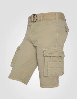 Short cargo beige clair multipoches - BEIGE CLAIR