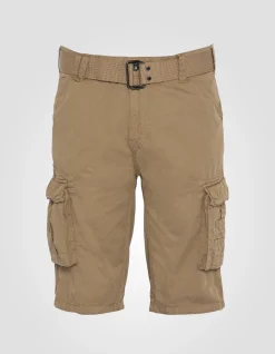 Short cargo beige multipoches - BEIGE