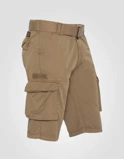 Short cargo beige multipoches - BEIGE