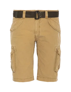 Short cargo beige multipoches - BEIGE
