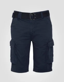 Short cargo bleu marine multipoches - MARINE