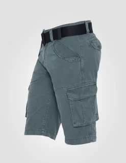 Short cargo bleu pétrole multipoches - BLEU PÉTROLE