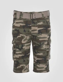 Short cargo camouflage kaki multipoches - CAMOUFLAGE KAKI