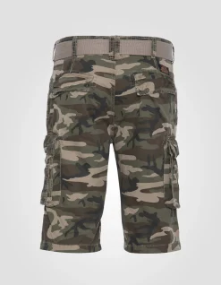 Short cargo camouflage kaki multipoches - CAMOUFLAGE KAKI