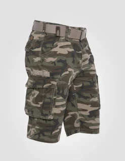 Short cargo camouflage kaki multipoches - CAMOUFLAGE KAKI
