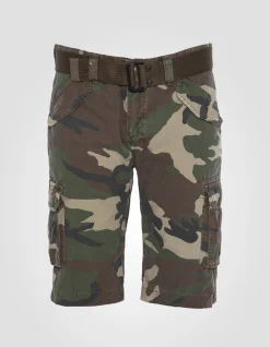 Short cargo camouflage kaki multipoches - CAMOUFLAGE KAKI