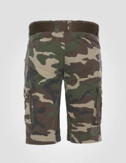 Short cargo camouflage kaki multipoches - CAMOUFLAGE KAKI