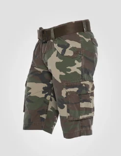 Short cargo camouflage kaki multipoches - CAMOUFLAGE KAKI