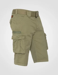 Short cargo kaki clair multipoches - KAKI CLAIR