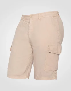 Short cargo naturel en lin - NATUREL