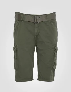 Short cargo olive multipoches - OLIVE