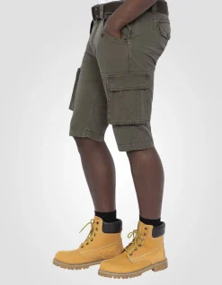 Short cargo olive multipoches - OLIVE