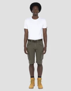 Short cargo olive multipoches - OLIVE