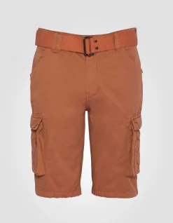 Short cargo orange multipoches - ORANGE
