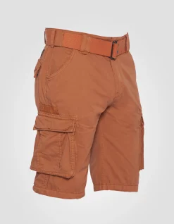 Short cargo orange multipoches - ORANGE