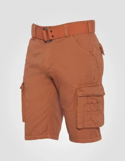 Short cargo orange multipoches - ORANGE