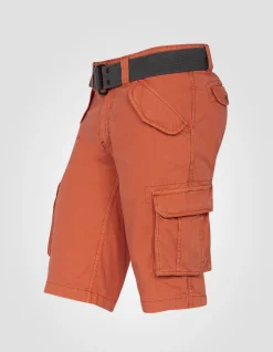 Short cargo orange multipoches - ORANGE