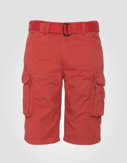 Short cargo rouge vintage multipoches - ROUGE VINTAGE