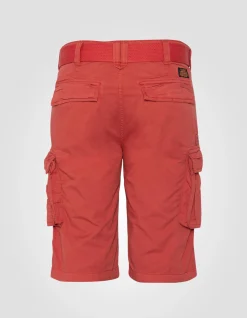 Short cargo rouge vintage multipoches - ROUGE VINTAGE