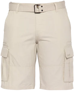 Short de combat beige avec ceinture - BEIGE