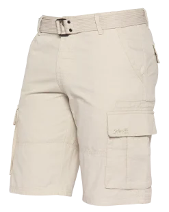 Short de combat beige avec ceinture - BEIGE