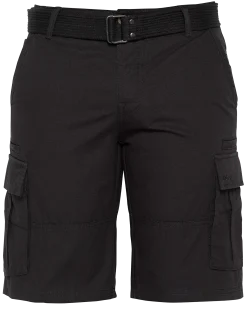 Short de combat noir avec ceinture - NOIR