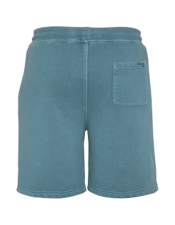 Short de survêtement bleu effet délavé - BLEU MINÉRAL