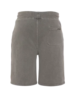 Short de survêtement charbon effet délavé - CHARBON
