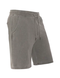 Short de survêtement charbon effet délavé - CHARBON