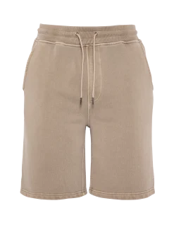 Short de survêtement taupe effet délavé - TAUPE