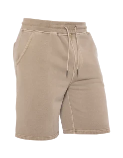 Short de survêtement taupe effet délavé - TAUPE
