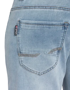 Short en jean bleu - BLEU
